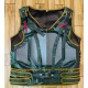 Mens Military Green Bane Leather Vest