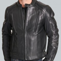 Mens Padded Leather Motorcycle Jacket Mens Padded Leather Motorcycle Jacket