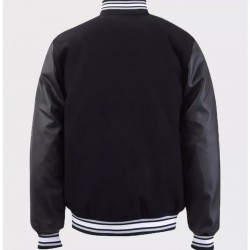 Mens Raiders Black Varsity Jacket