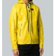 Mens Yellow Hooded Leather Jacket