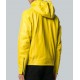 Mens Yellow Hooded Leather Jacket