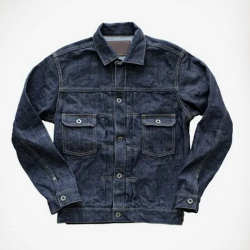 Men’s Buttoned Japanese Blue Jean Jacket Men’s Buttoned Japanese Blue Jean Jacket