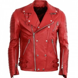 Men’s Godspeed Motorcycle Padded Leather Jacket Men’s Godspeed Motorcycle Padded Leather Jacket