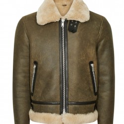 Men’s Hardy A21 Flight Aviator Brown Shearling Leather Jacket Men’s Hardy A21 Flight Aviator Brown Shearling Leather Jacket