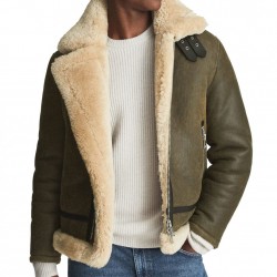 Men’s Hardy A21 Flight Aviator Brown Shearling Leather Jacket Men’s Hardy A21 Flight Aviator Brown Shearling Leather Jacket