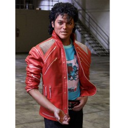 Michael Jackson Beat It Red Leather Jacket Michael Jackson Beat It Red Leather Jacket
