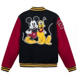 Mickey Mouse and Pluto Varsity Jacket