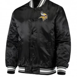 Minnesota Vikings Starter Black Jacket Minnesota Vikings Starter Black Jacket