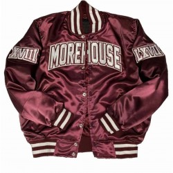 Morehouse College Maroon Bomber Jacket