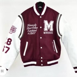 Morehouse College Varsity Jacket Morehouse College Varsity Jacket