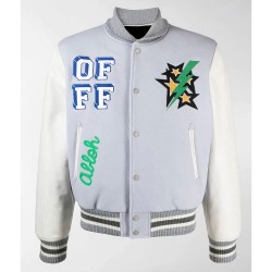 Youngboy Lil Durk White Wool Varsity Jacket