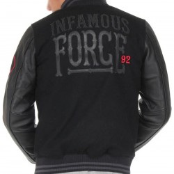 NYC BB Infamous Destroyer Air Force 1 Letterman Varsity Jacket NYC BB Infamous Destroyer Air Force 1 Letterman Varsity Jacket