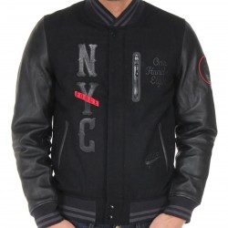 NYC BB Infamous Destroyer Air Force 1 Letterman Varsity Jacket NYC BB Infamous Destroyer Air Force 1 Letterman Varsity Jacket