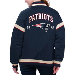 New England Patriots Tournament Navy Varsity Jacket