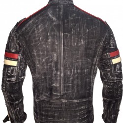 New Men's Vintage Biker Retro Motorcycle Cafe Racer Distressed Leather Jacket New Men's Vintage Biker Retro Motorcycle Cafe Racer Distressed Leather Jacket