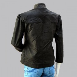 New Women's Black Biker Halle Berry Leather Jacket New Women's Black Biker Halle Berry Leather Jacket