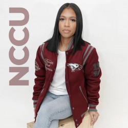 North Carolina A&M University Unisex Maroon Varsity Jacket North Carolina A&M University Unisex Maroon Varsity Jacket