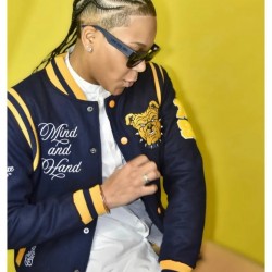 North Carolina A&T University Unisex Navy Blue Varsity Jacket North Carolina A&T University Unisex Navy Blue Varsity Jacket