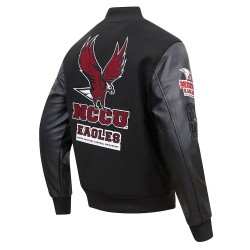North Carolina Central Eagles Black Varsity Jacket North Carolina Central Eagles Black Varsity Jacket