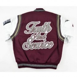 North Carolina Central University Motto 2.0 Purple and White Varsity Jacket North Carolina Central University Motto 2.0 Purple and White Varsity Jacket
