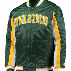 Oakland Athletics The Ace Green Varsity Jacket