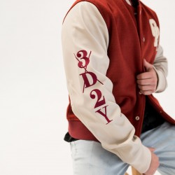 One Piece Red Varsity Jacket One Piece Red Varsity Jacket