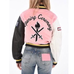 Opening Ceremony Pink Varsity Jacket Opening Ceremony Pink Varsity Jacket