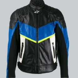 Panelled Color Biker Jacket For Men