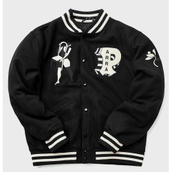 Parra Cloudy Star Varsity Wool Jacket