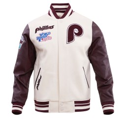 Philadelphia Phillies Retro Classic Rib Wool Varsity Jacket Philadelphia Phillies Retro Classic Rib Wool Varsity Jacket