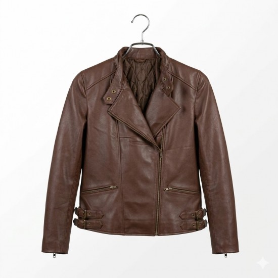 Resident Evil Requiem Grace Ashcroft Brown Leather Jacket