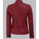 Rachel Womens Maroon Slim Fit Leather Jacket Rachel Womens Maroon Slim Fit Leather Jacket