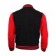Red and Black Letterman Bomber Varsity Jacket Red and Black Letterman Bomber Varsity Jacket