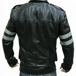 Resident Evil 6 Leon Leather Jacket Cosplay Costume Coat 