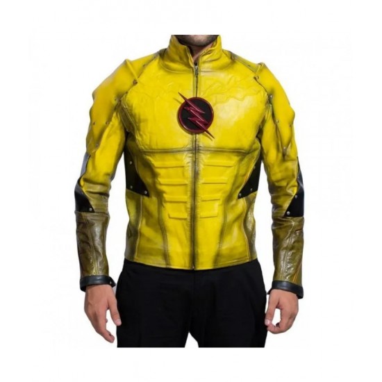 Reverse Flash Leather Costume Jacket