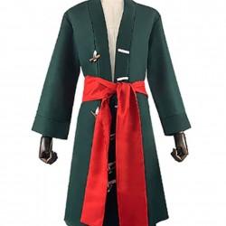 Roronoa Zoro One Piece Wool Green Coat
