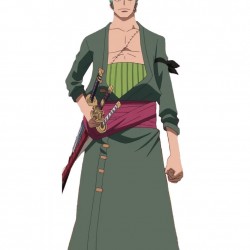 Roronoa Zoro One Piece Wool Green Coat