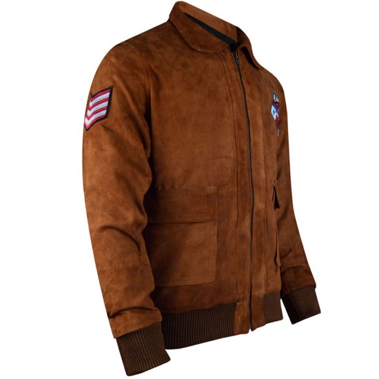 Ryo Hazuki Bomber Jacket with Tiger Patch Ryo Hazuki Bomber Jacket with Tiger Patch
