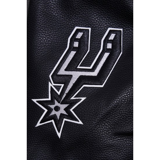 San Antonio Spurs Retro Classic Black Wool Varsity Jacket