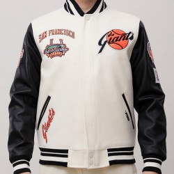San Francisco Giants Retro Classic Rib Wool Varsity Jacket