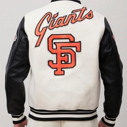 San Francisco Giants Retro Classic Rib Wool Varsity Jacket