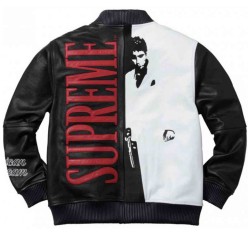 Scarface Tony Montana Bomber Leather Jacket