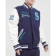 Seattle Mariners Retro Classic Wool Varsity Jacket