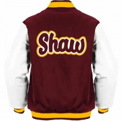 Shaw University Maroon Varsity Jacket Shaw University Maroon Varsity Jacket