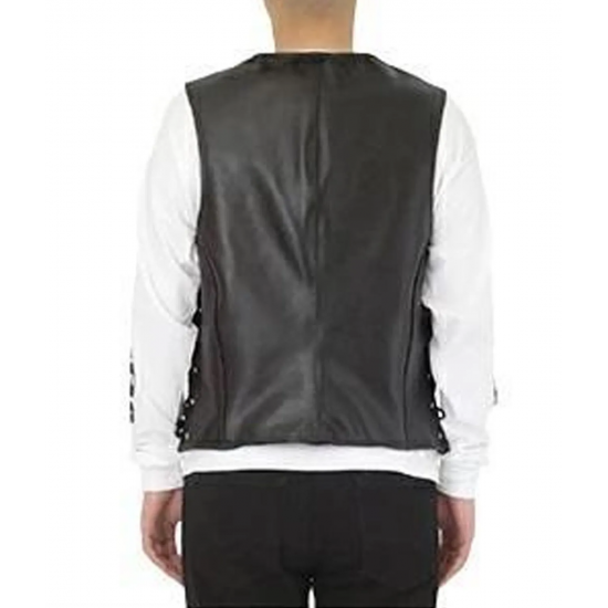 Skeleton Halloween Leather Vest