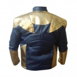 Smallville Booster Gold Leather Jacket Costume Smallville Booster Gold Leather Jacket Costume