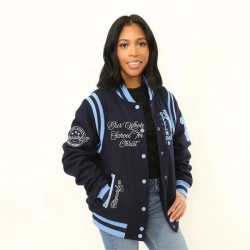 Spelman A&M University Navy Blue Varsity Jacket Spelman A&M University Navy Blue Varsity Jacket