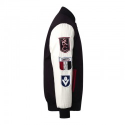 St Kilda Saints Collegiate Black and White Varsity Jacket St Kilda Saints Collegiate Black and White Varsity Jacket
