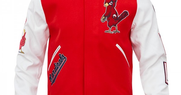 Thegenuineleather Cardinals St. Louis Red Varsity Jacket 