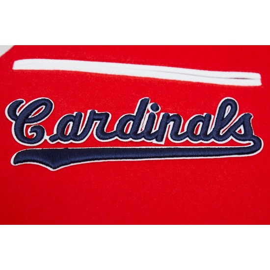 ST. LOUIS CARDINALS HOME TOWN WOOL VARSITY JACKET (RED / WHITE) – Pro  Standard